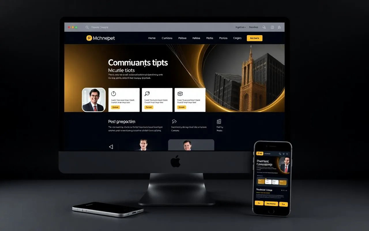 Website company profile bidang finansial yang menampilkan layanan secara profesional.