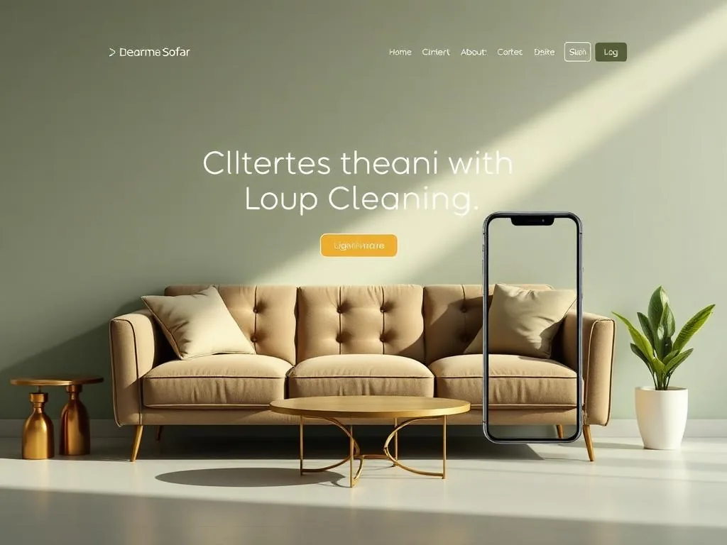 Website cleaning service untuk pemesanan deep cleaning rumah, sofa, dan cuci AC.