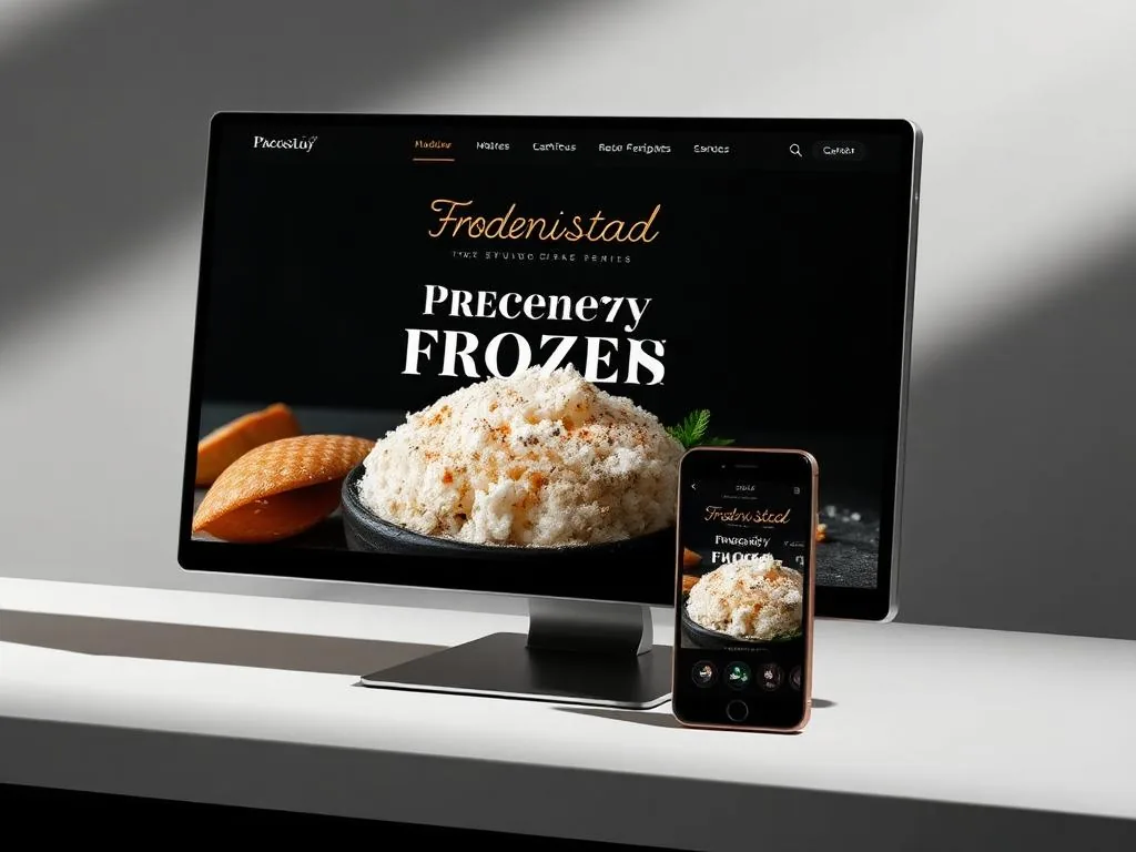 Website produsen frozen food untuk pemesanan grosir dan reseller lauk siap saji.