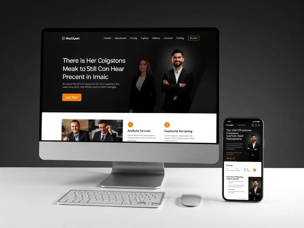 Website konsultan manajemen dan SDM yang mempermudah rekrutmen karyawan secara digital.